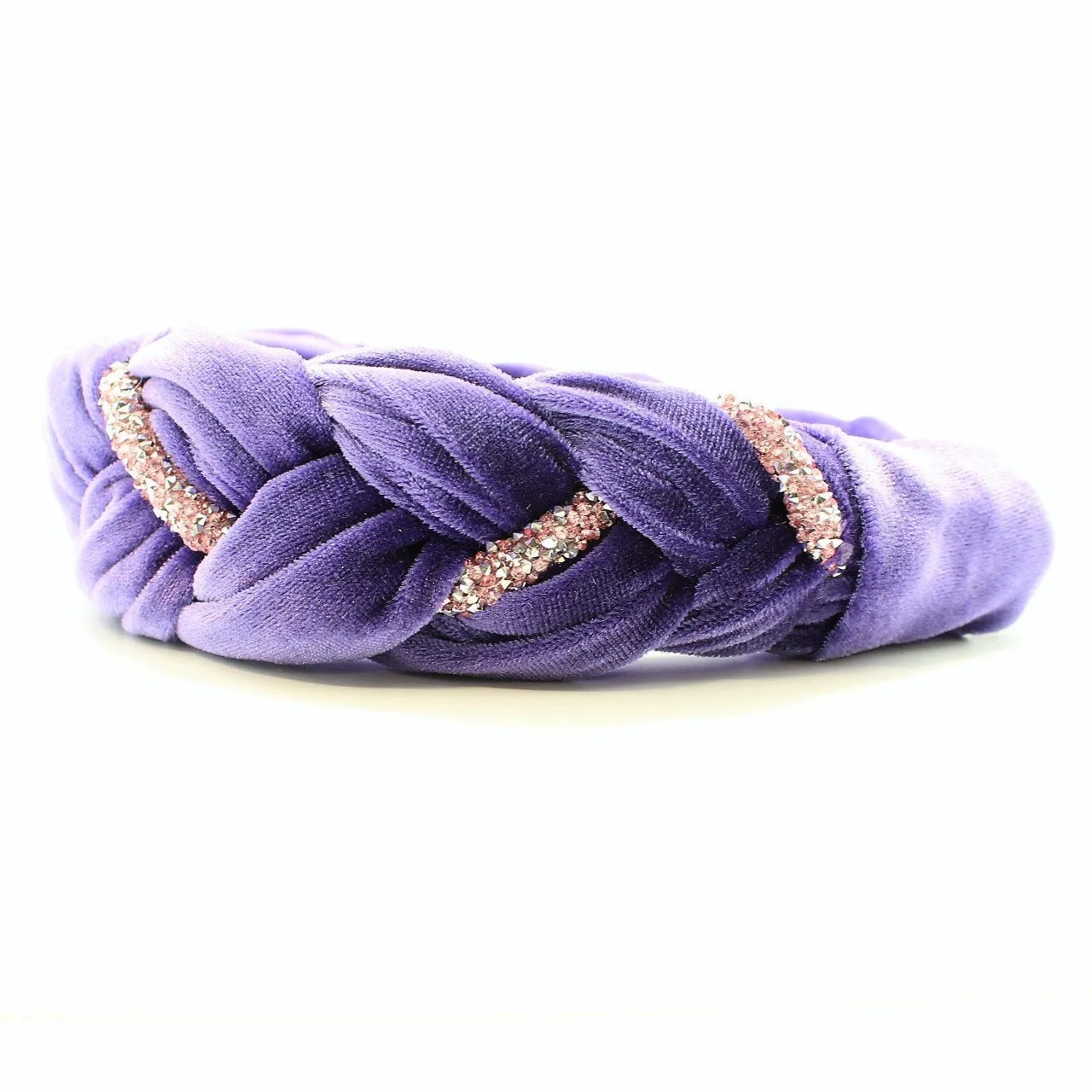 Mustard Velvet and Rhinestones Headband