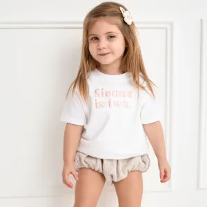 Name is Age classic Tshirt - Embroidered