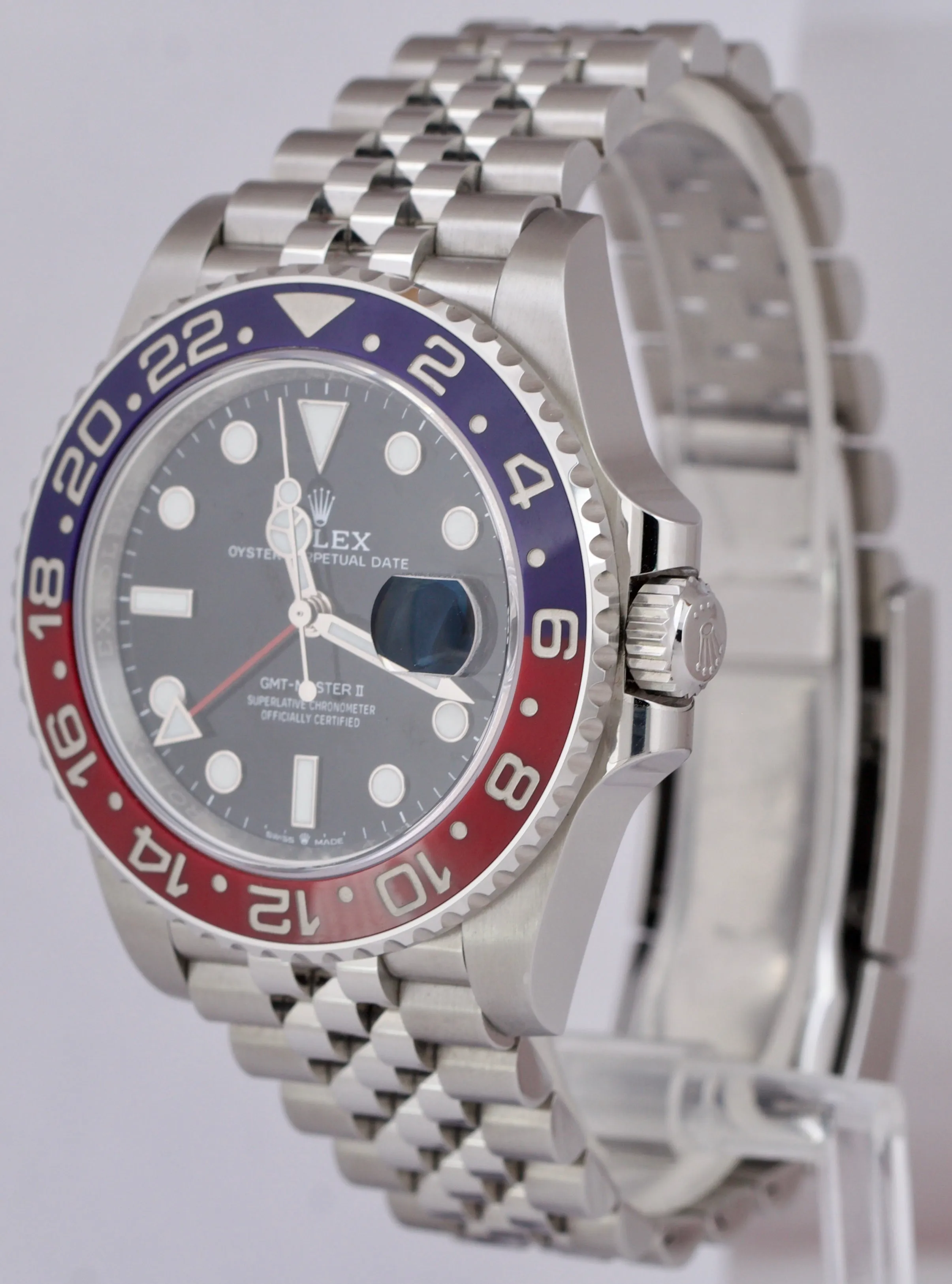 NEW JUNE 2023 Rolex GMT-Master II PEPSI Red Blue Jubilee 126710 BLRO 40mm B P