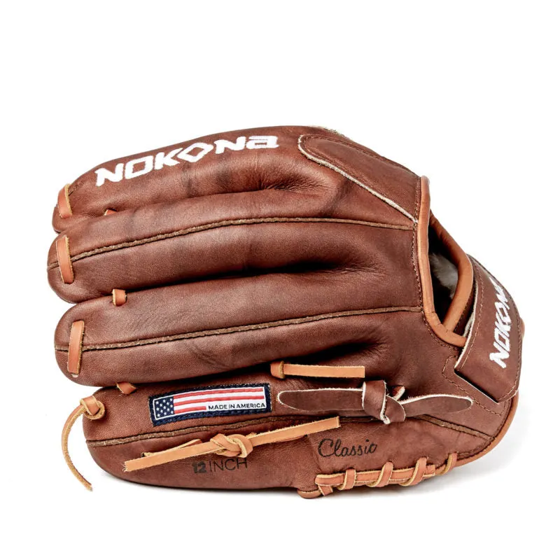 Nokona Walnut 12" Fastpitch Glove: W-V1200H