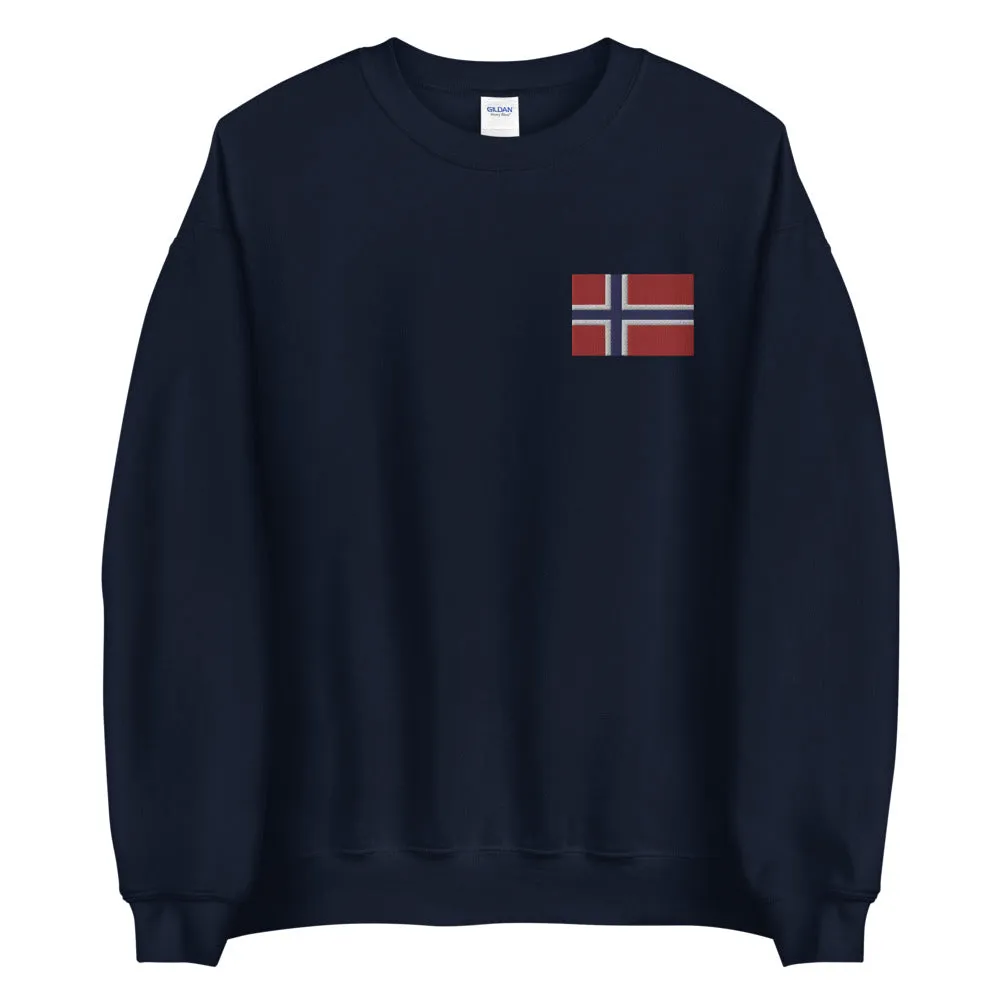 Norwegian Flag Embroidered Sweatshirt
