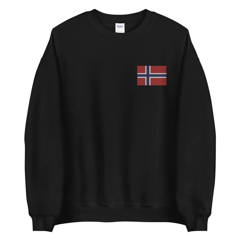 Norwegian Flag Embroidered Sweatshirt