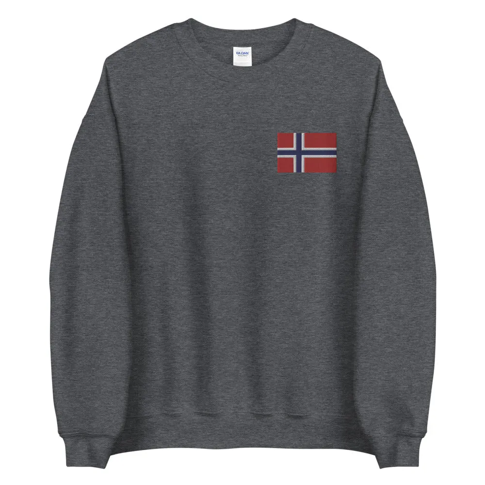 Norwegian Flag Embroidered Sweatshirt