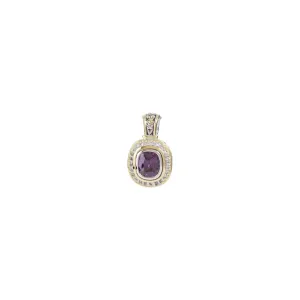 Nouveau Collection - Pavé Accented Oval Enhancer Pendant