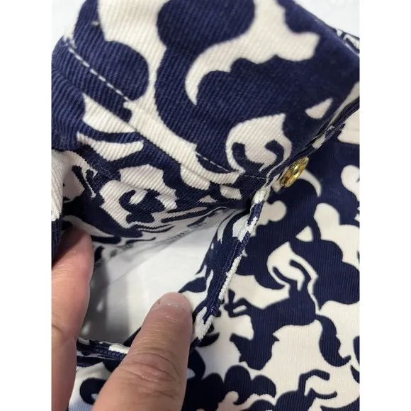 NWT - Lilly Pulitzer Margie Corduroy Skirt Blue White Horse Women’s 10 MSRP $128