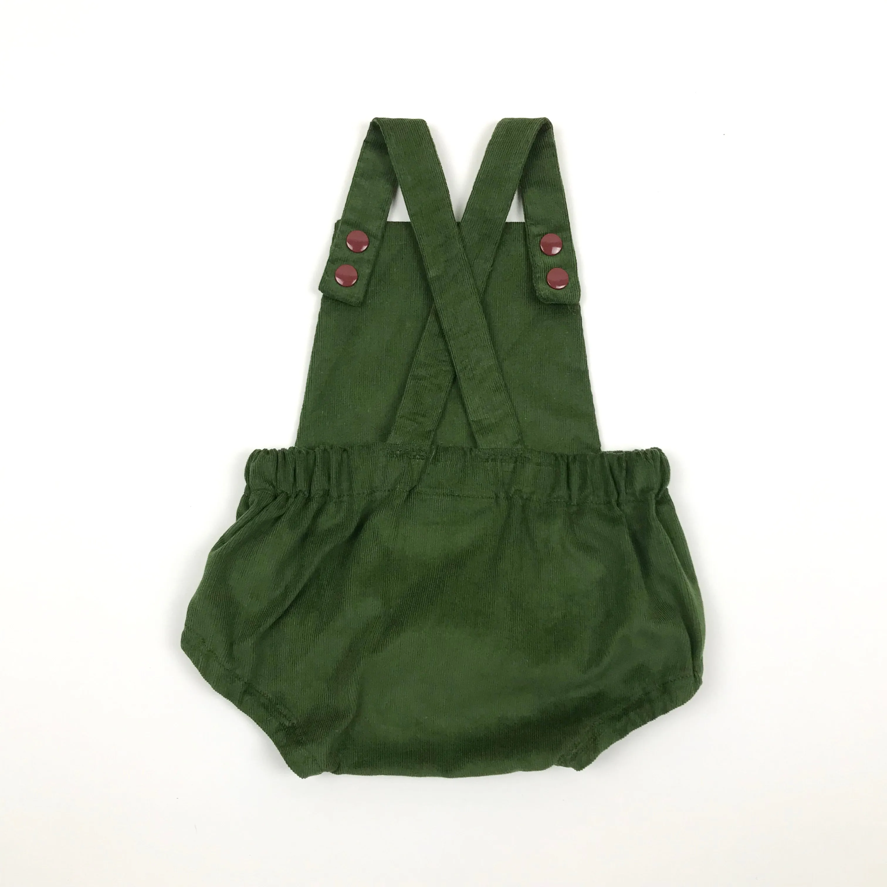Olive Baby Needlecord Short Romper