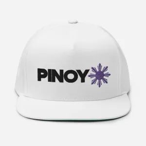 Pinoy with Purple Sun Pinoy Hat White