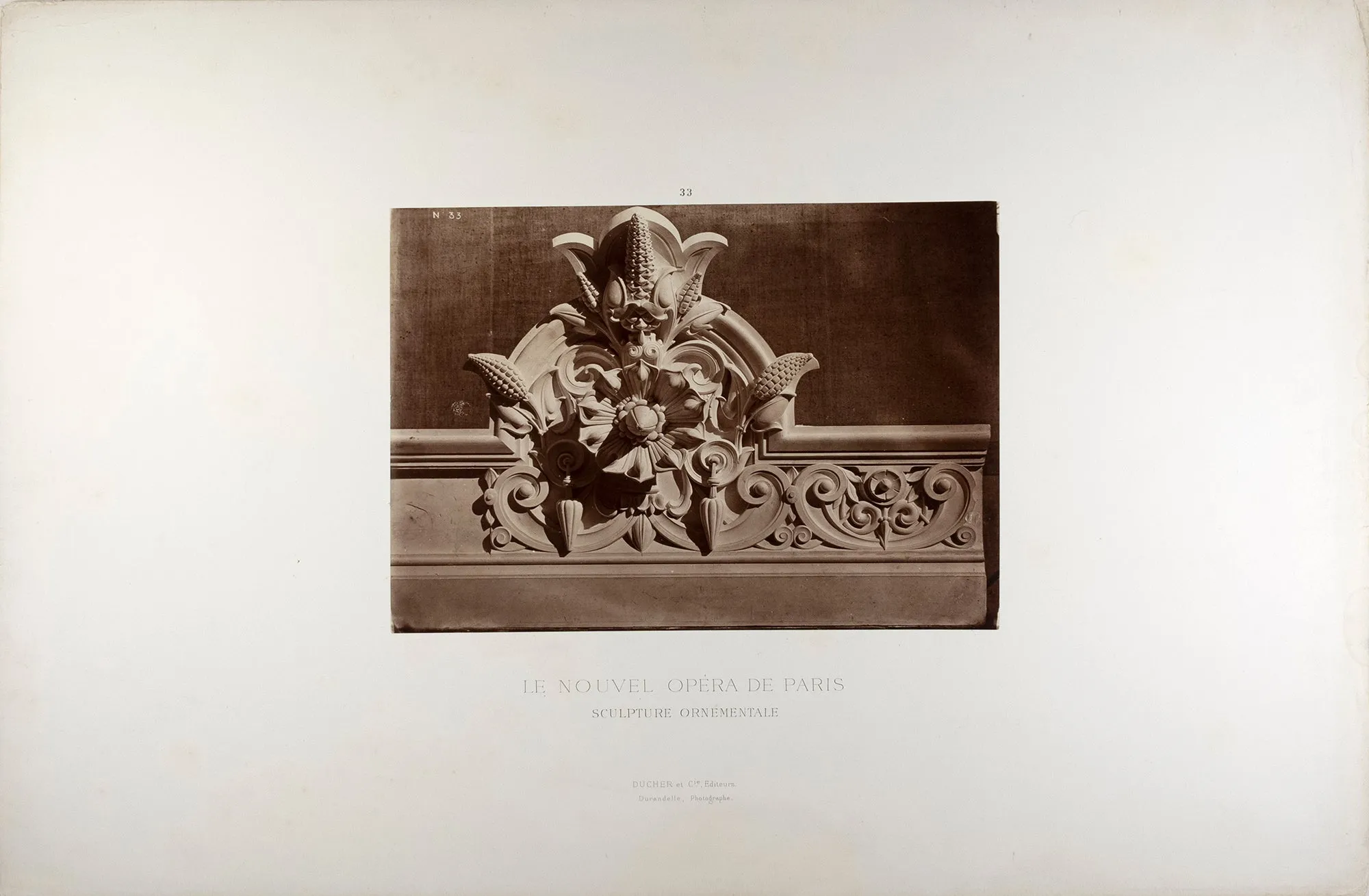 Plate 33 Le Nouvel Opéra de Paris, Sculpture Ornementale