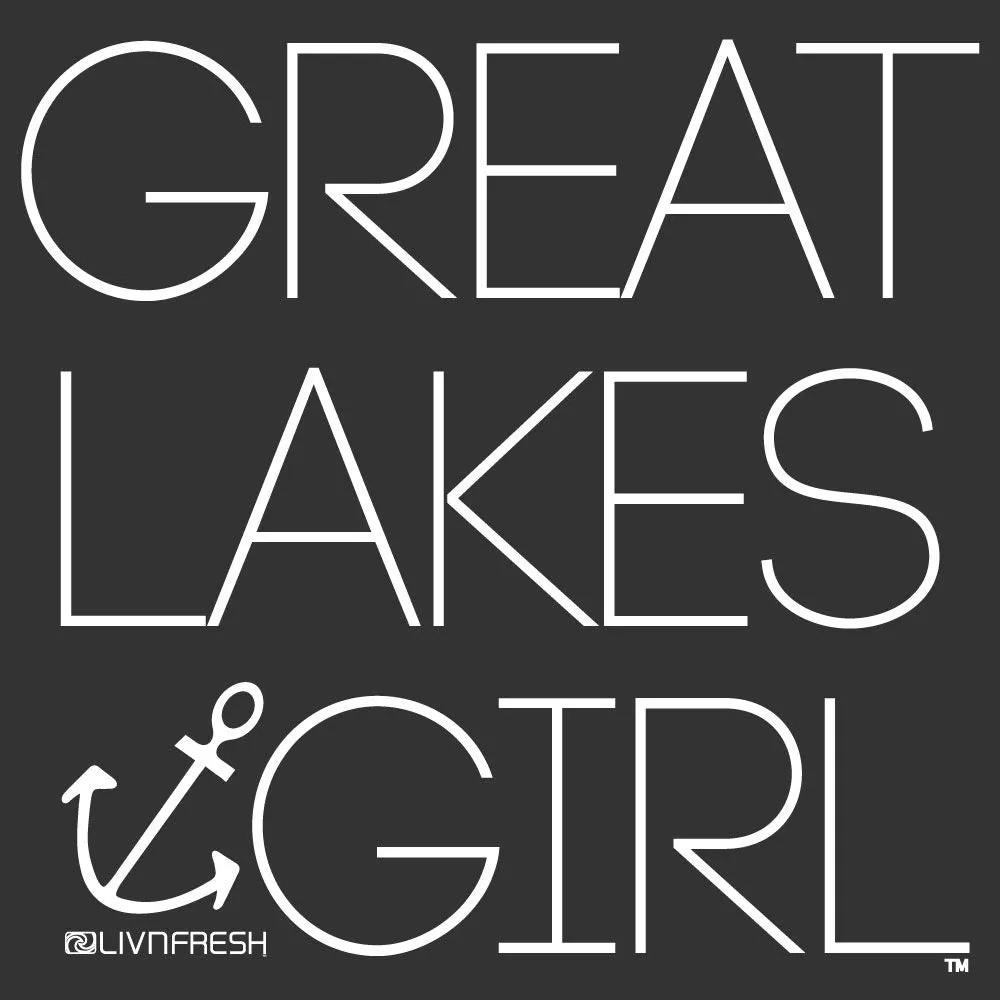 "Great Lakes Girl" Relaxed Fit Stonewashed Long Sleeve Unisex T-Shirt