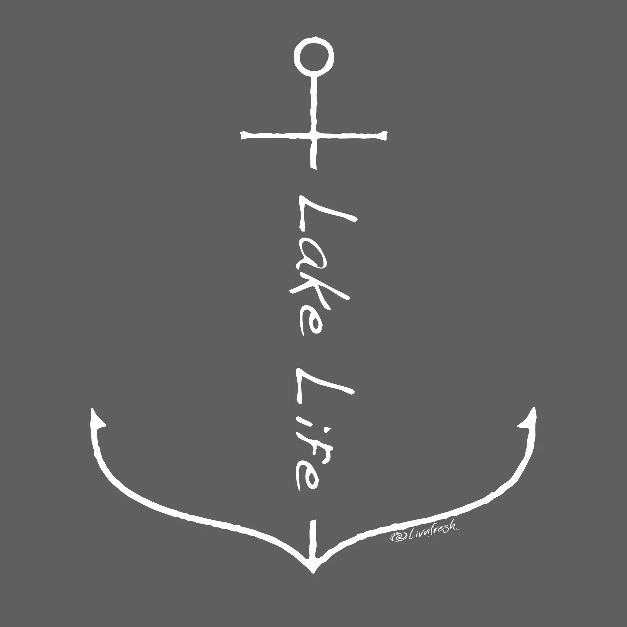 "Lake Life Anchor" Relaxed Fit Stonewashed Unisex T-Shirt