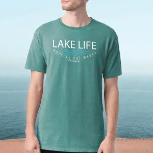 "Lake Life WAVES" Men's Stonewashed T-Shirt