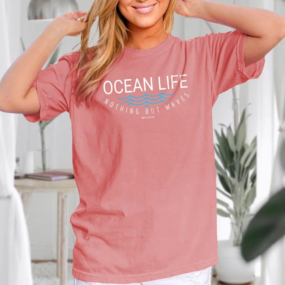 "Ocean Life" Relaxed Fit Stonewashed Unisex T-Shirt