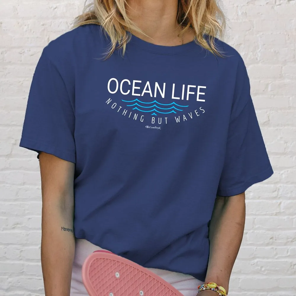"Ocean Life" Relaxed Fit Stonewashed Unisex T-Shirt