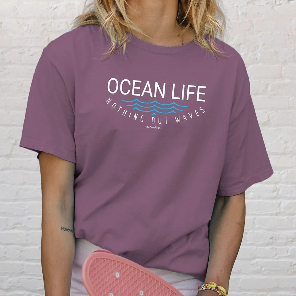 "Ocean Life" Relaxed Fit Stonewashed Unisex T-Shirt