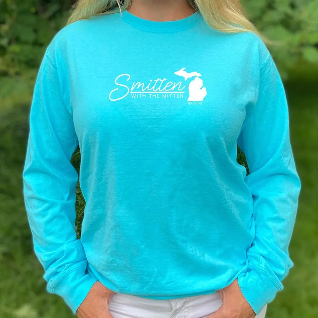 "Smitten With The Mitten" Relaxed Fit Stonewashed Long Sleeve Unisex T-Shirt
