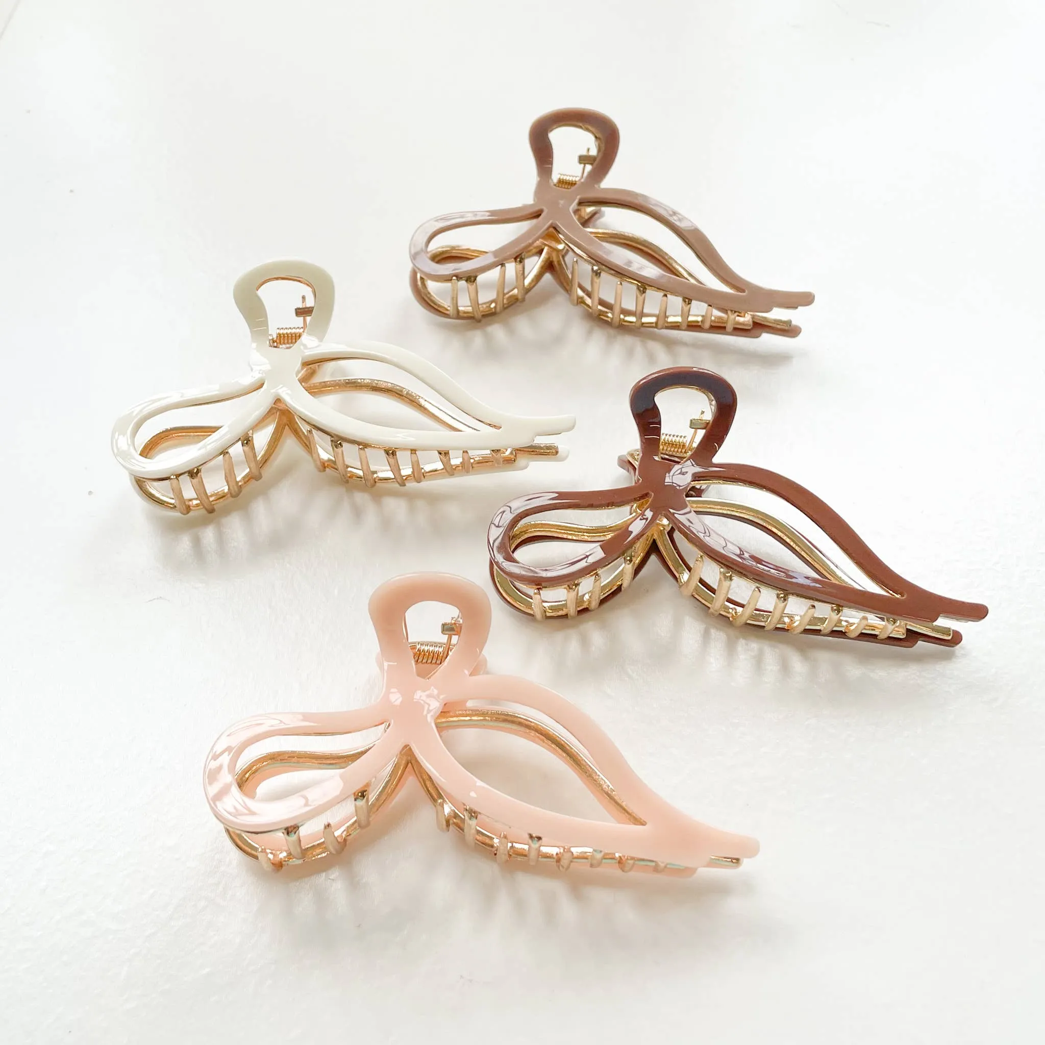 Ribbon Metal Claw Clip