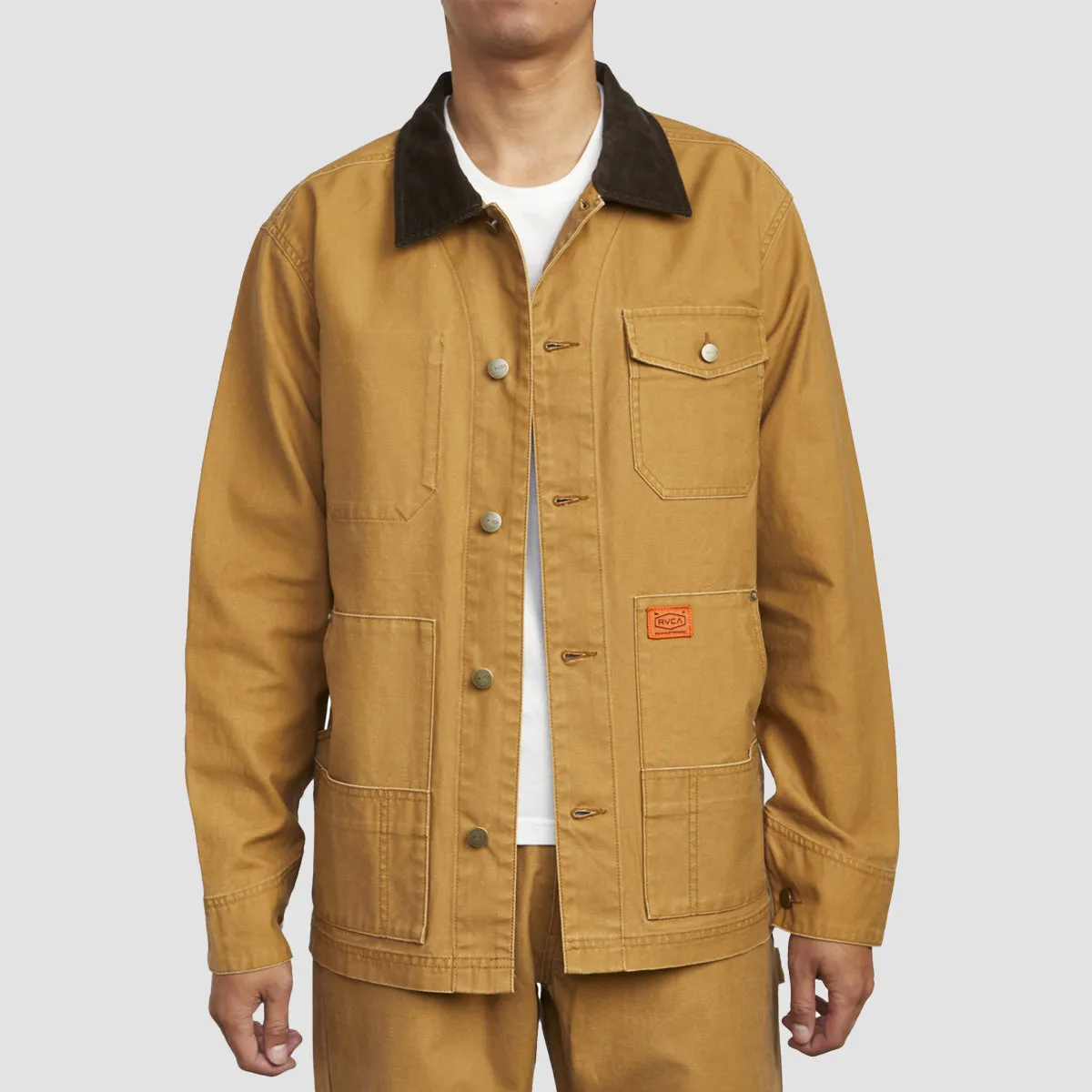 RVCA Chainmail Chore Jacket Camel