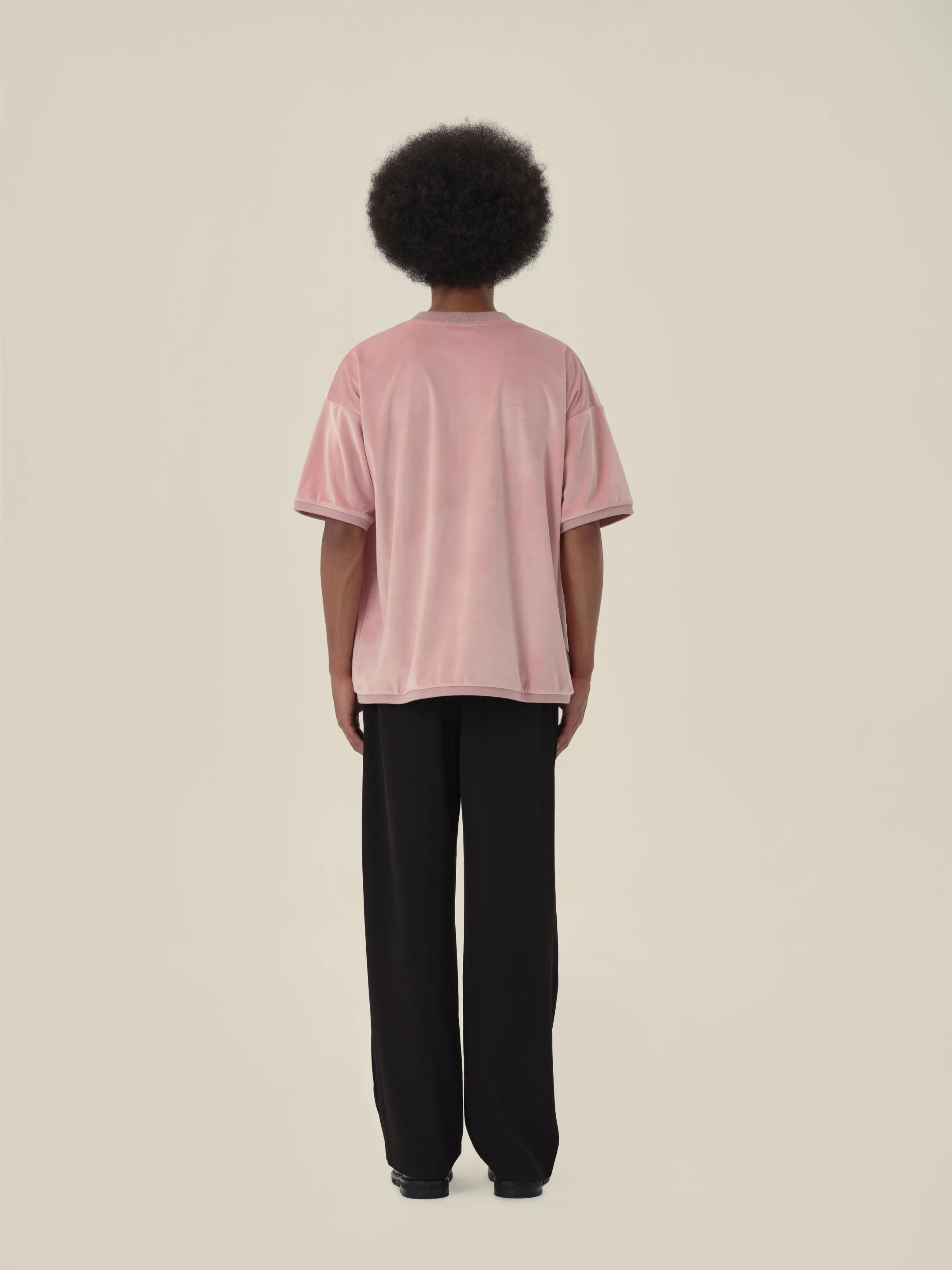 Sakura Pink Velvet Short Sleeve