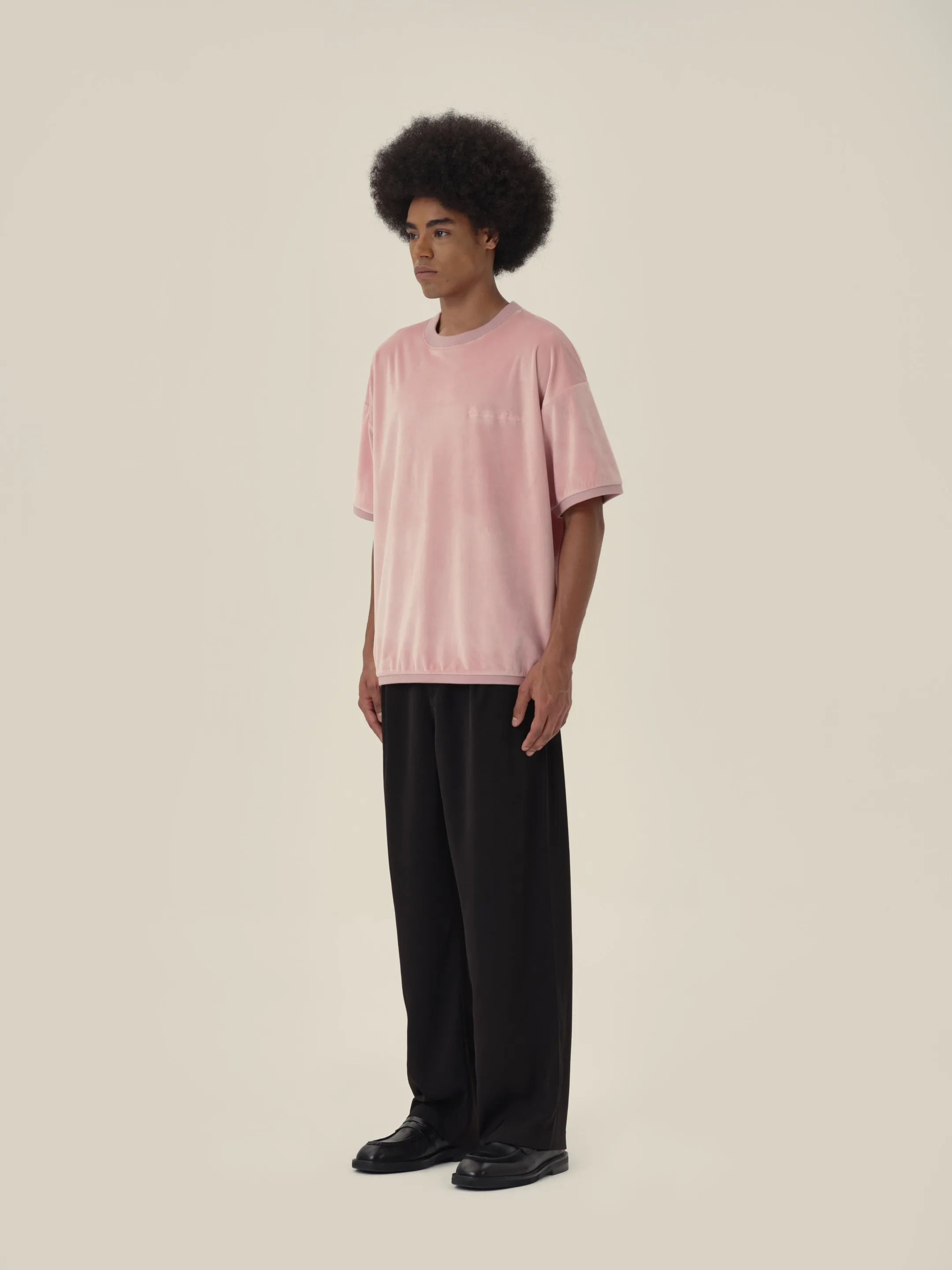 Sakura Pink Velvet Short Sleeve