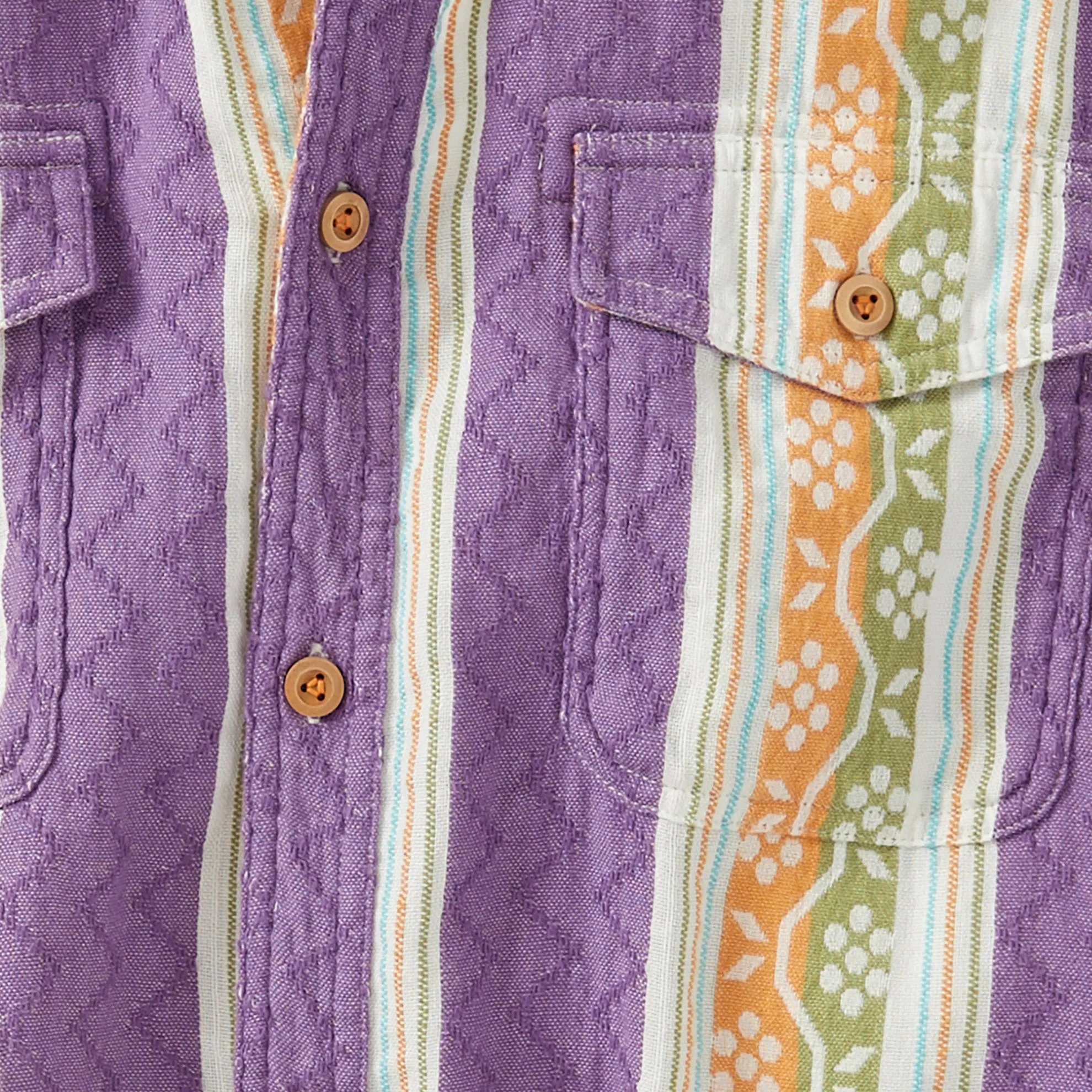 Seagrape Short-Sleeve Jacquard Shirt - Tall