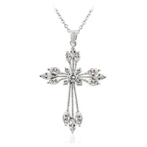 Shanae Fashion Marquise CZ Cross Pendant