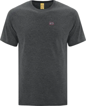 Six One 3 Pure Patch T-Shirt Dark Heather Grey