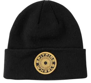 Spitfire Wheels Classic 87 Swirl Cuff Beanie Black/Gold