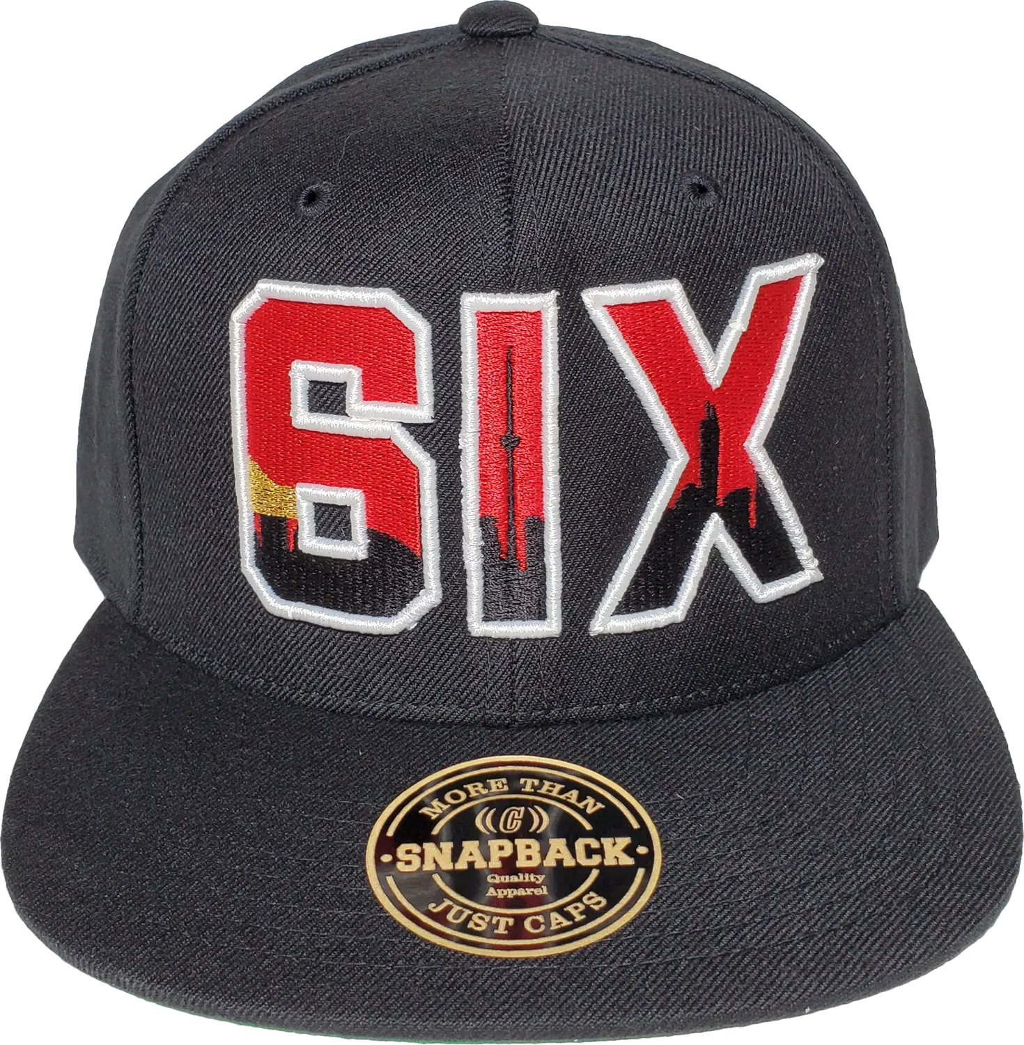 THE 6IX Snapback Black