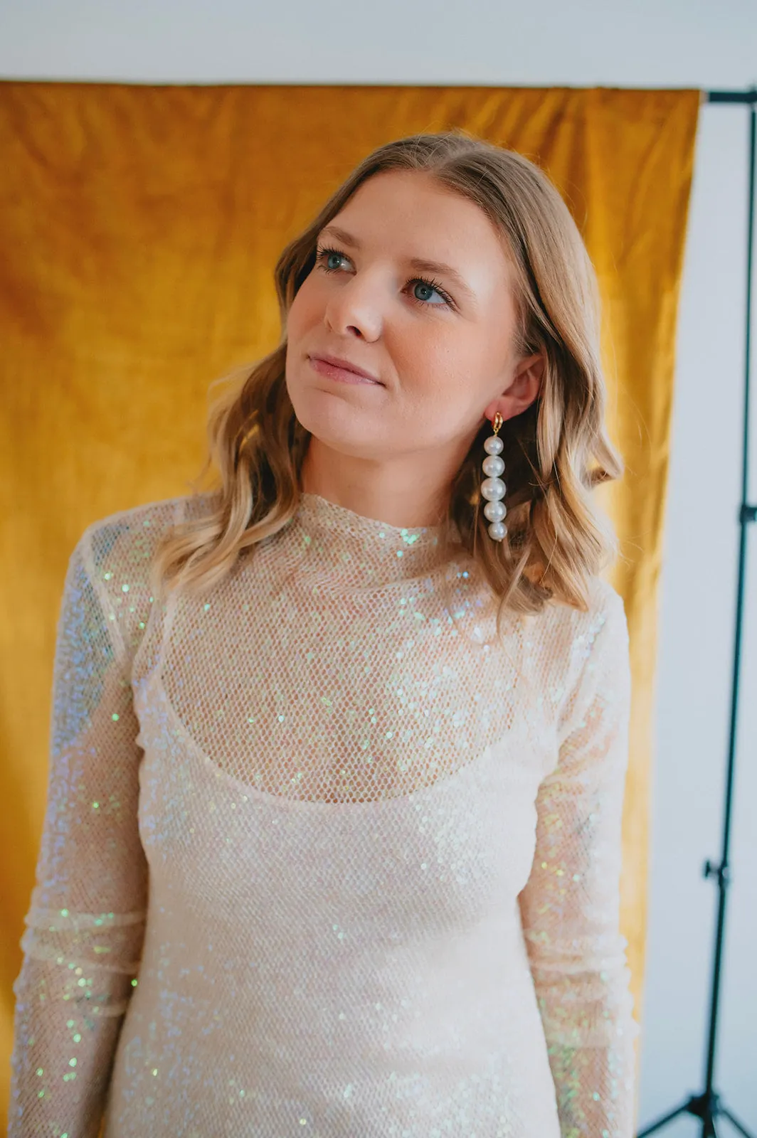 The Bardot Drop Earring - Pearl