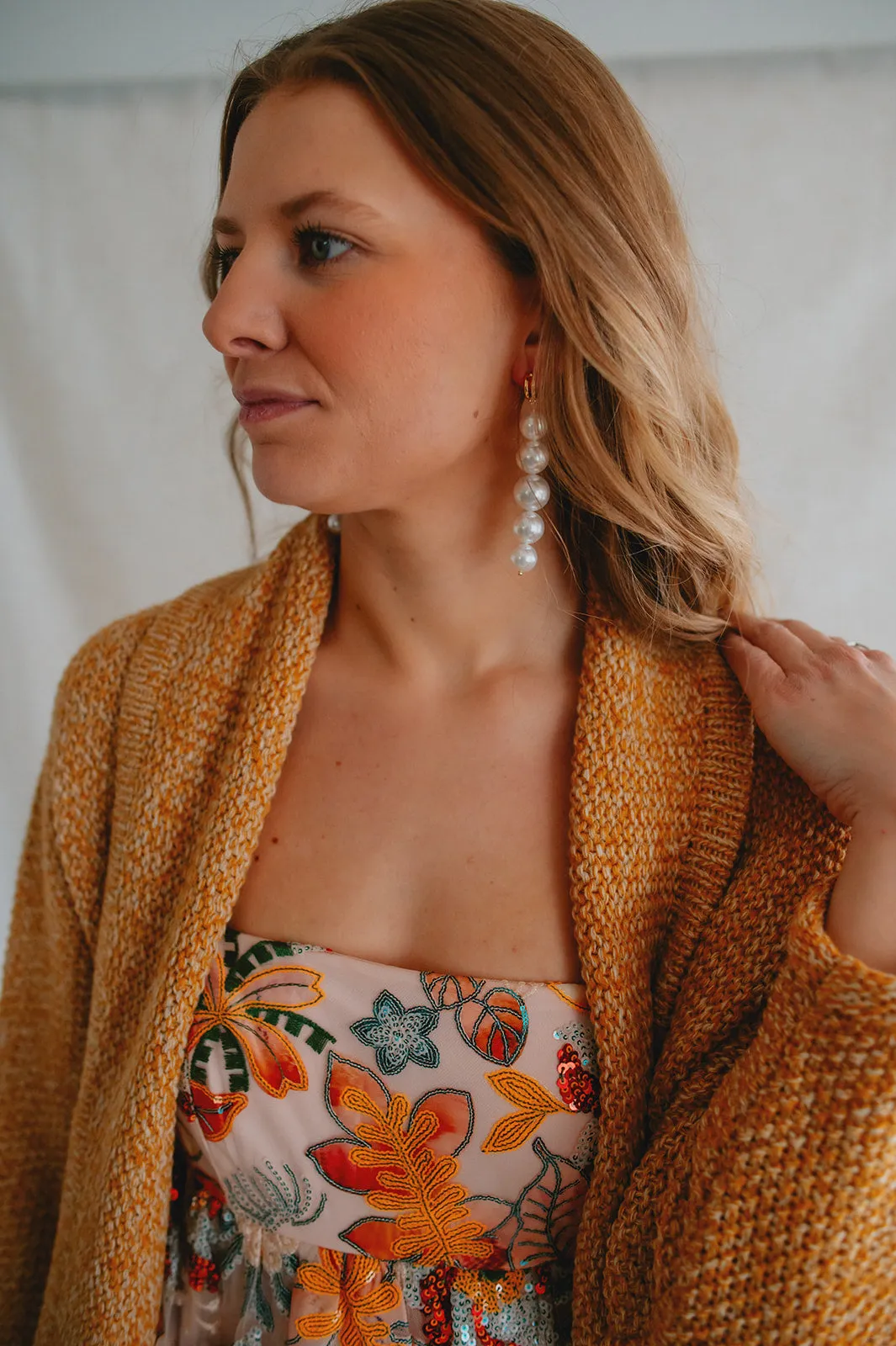 The Bardot Drop Earring - Pearl