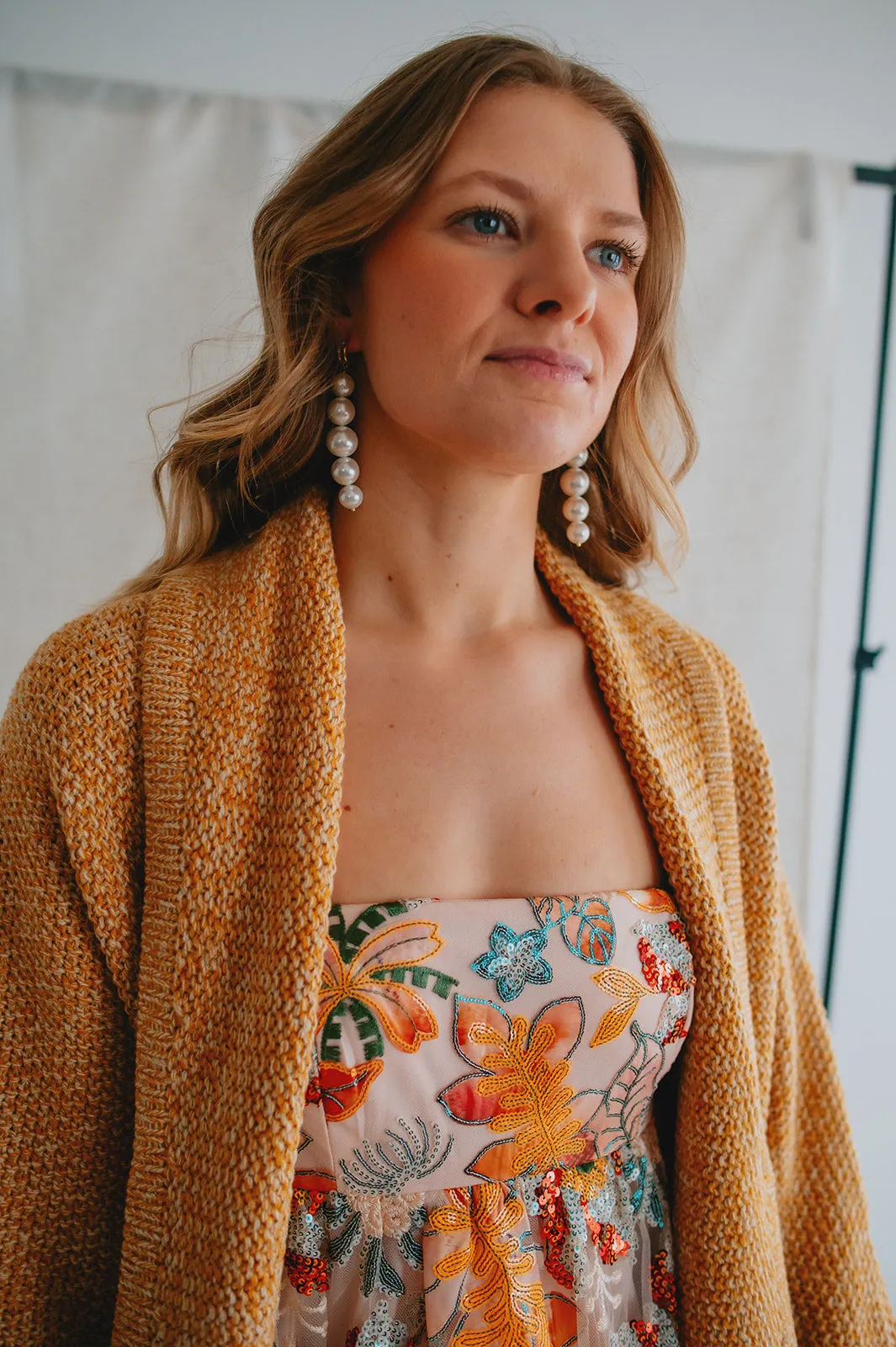 The Bardot Drop Earring - Pearl
