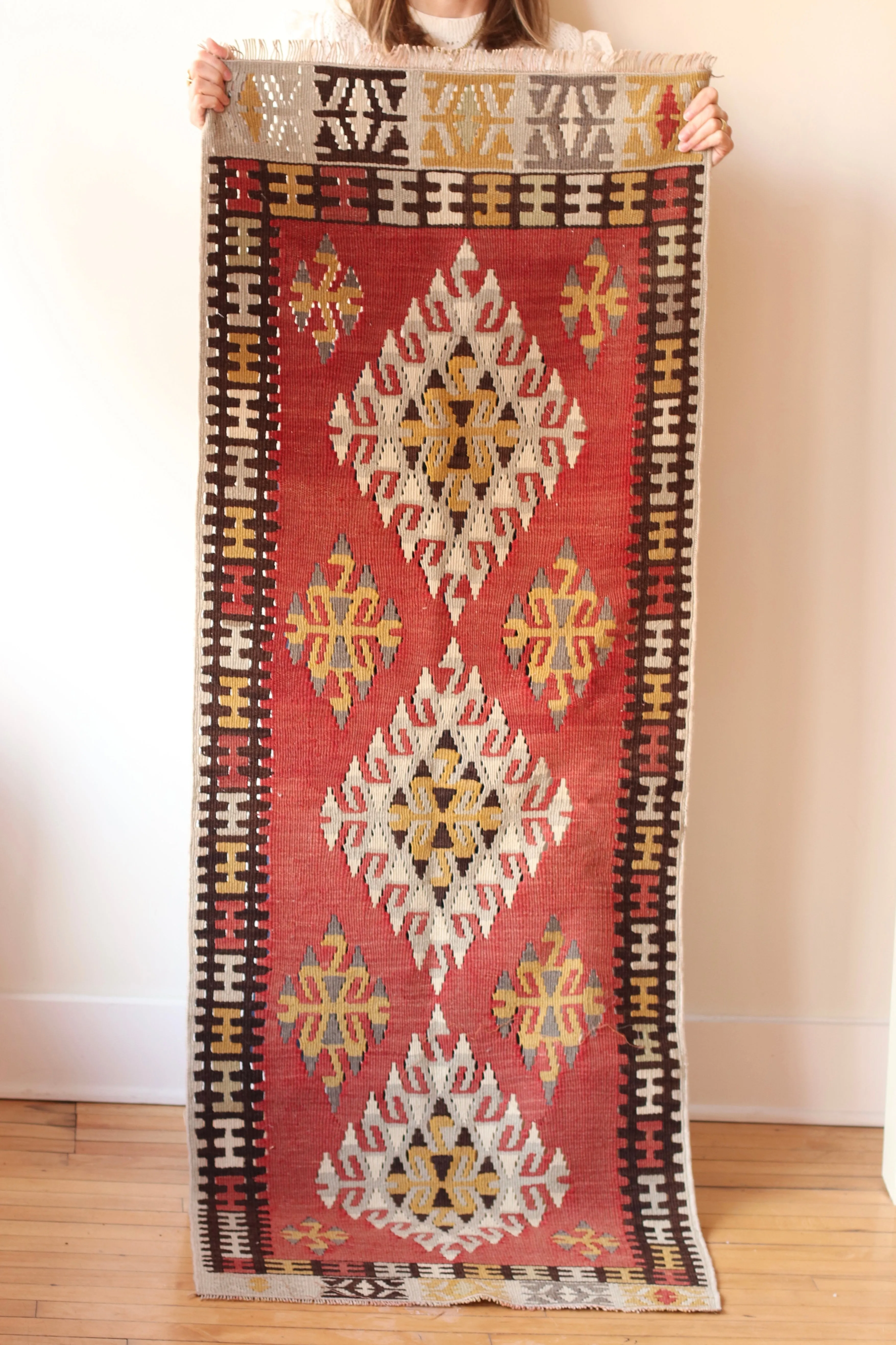 Turkish Rug Rust and Earth Tone Accents, RUG072
