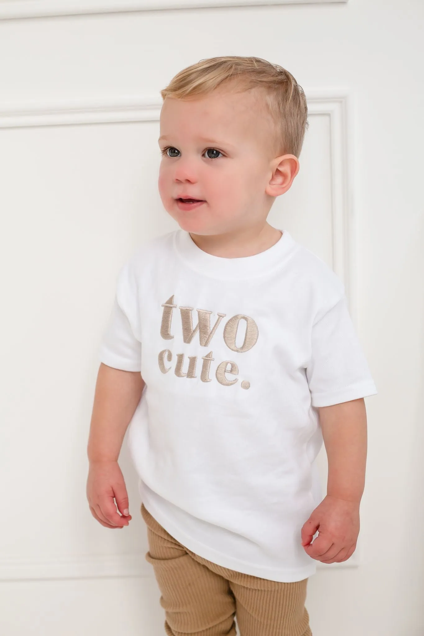 Two Cute classic Tshirt - Embroidered