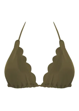 Venus Dark Olive Triangle Top