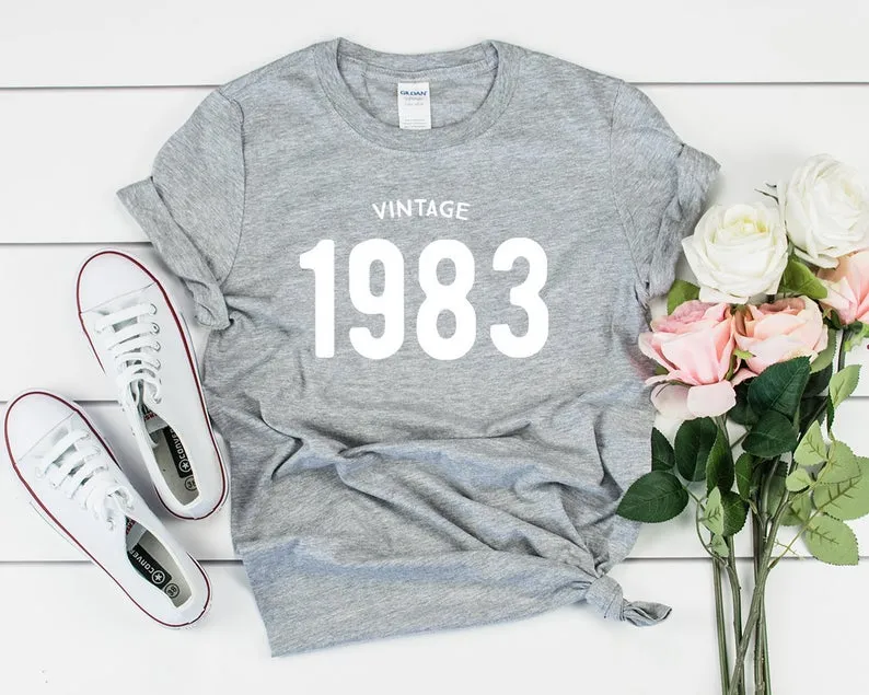 Vintage 1983 Birthday T-Shirt | 41st Birthday Party T-Shirt Cotton