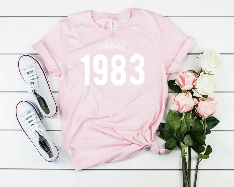 Vintage 1983 Birthday T-Shirt | 41st Birthday Party T-Shirt Cotton