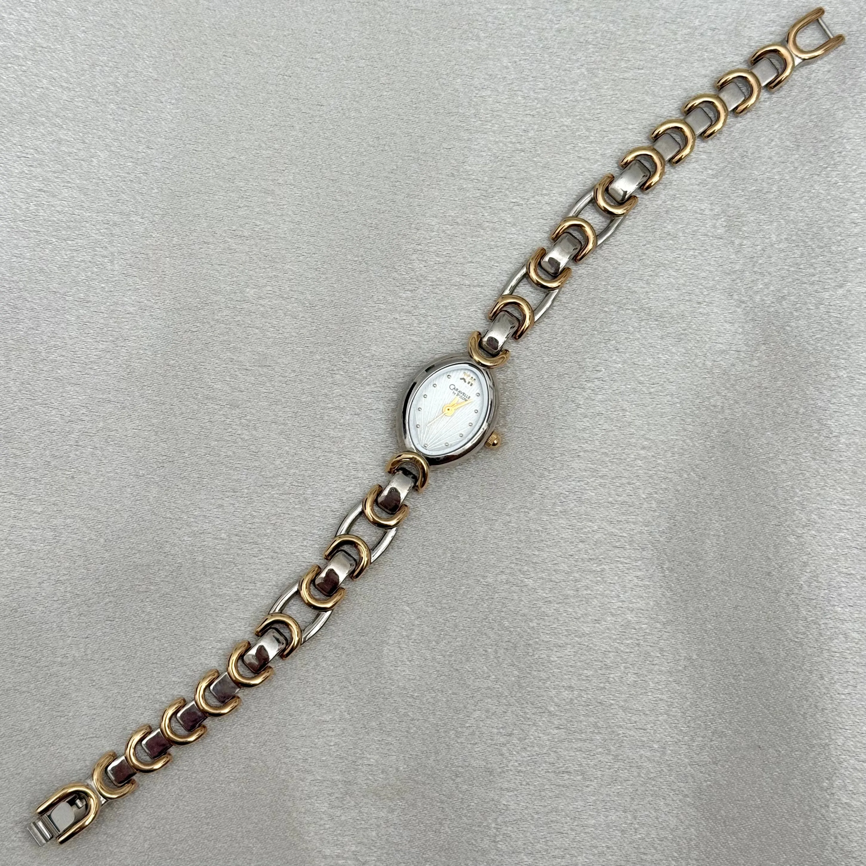 VINTAGE CARAVELLE BY BULOVA TWO-TONED WATCH