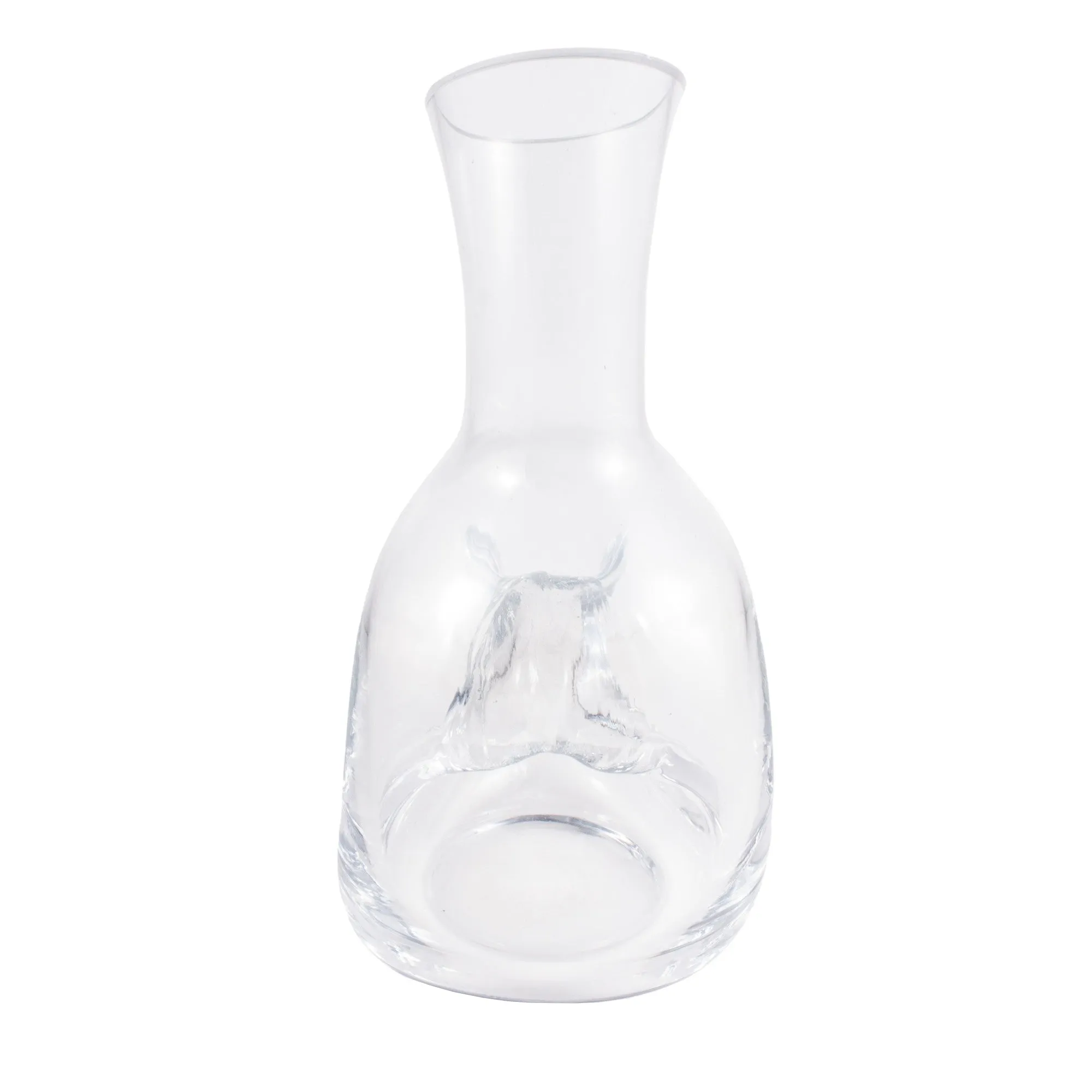 Vintage French Handblown Glass Carafe & Decanter