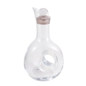 Vintage French Handblown Glass Carafe & Decanter