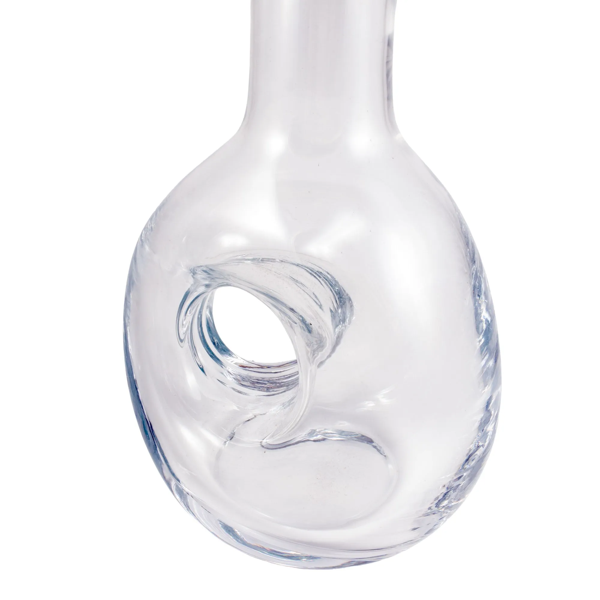 Vintage French Handblown Glass Carafe & Decanter