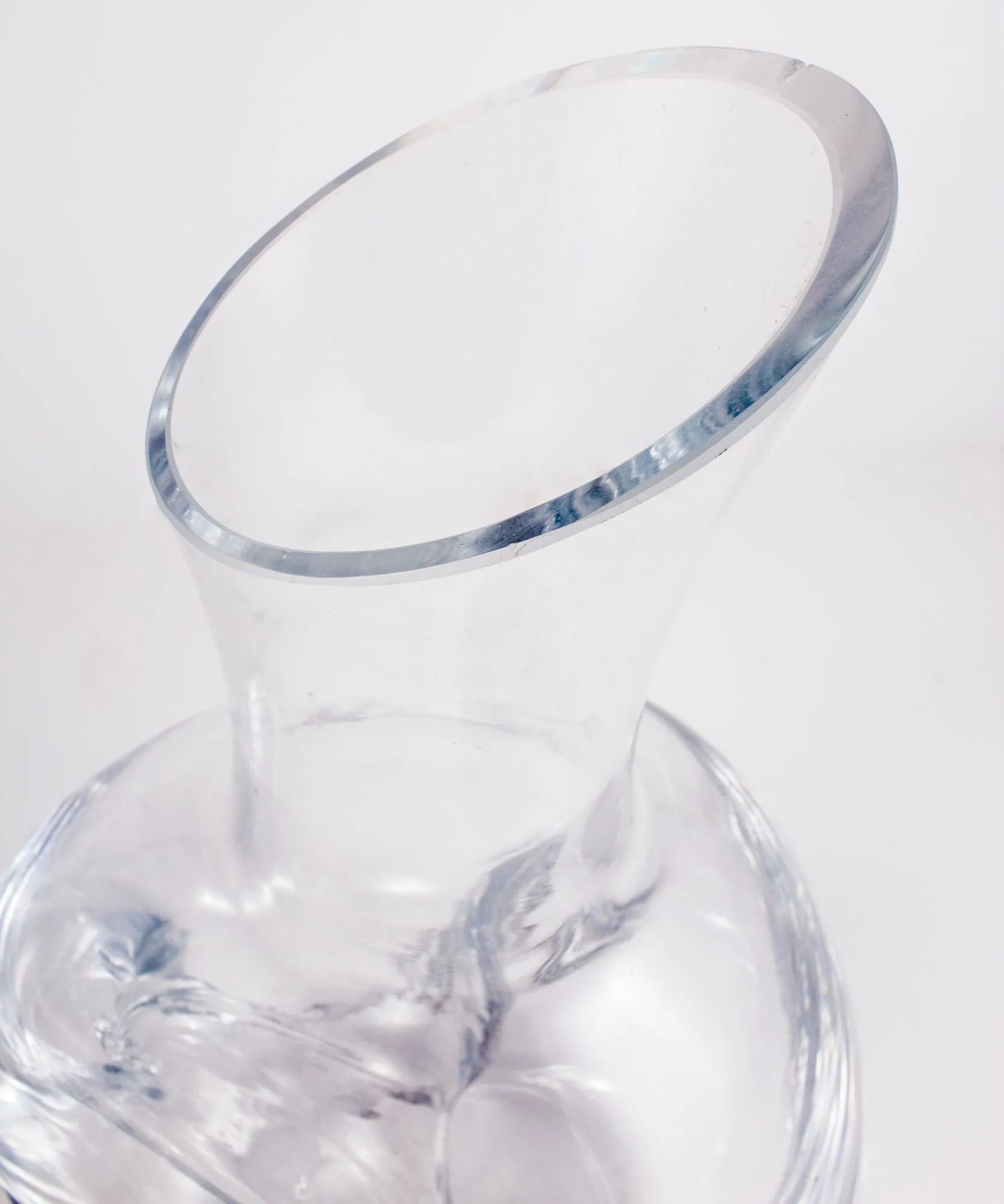 Vintage French Handblown Glass Carafe & Decanter
