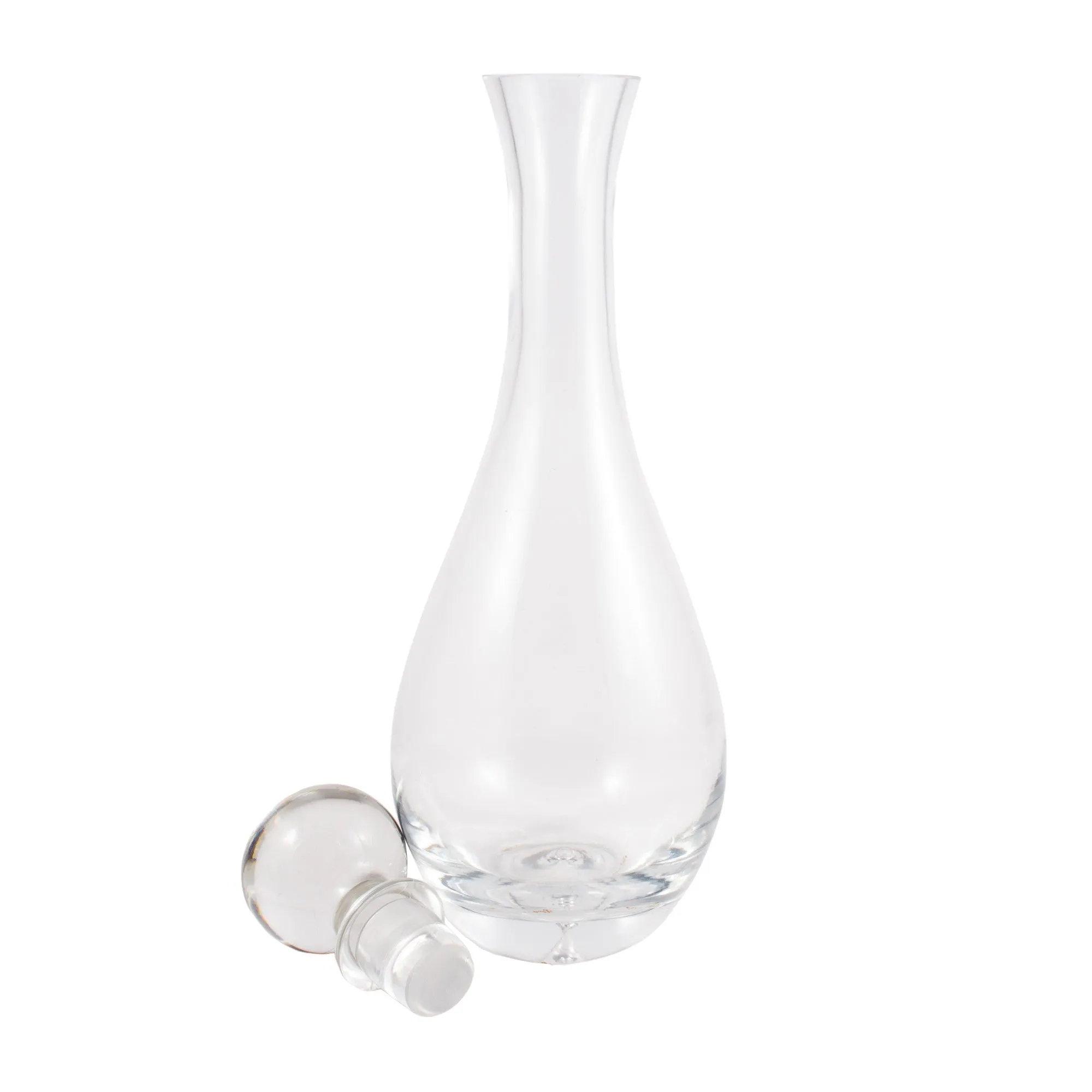 Vintage French Simple Glass Decanter
