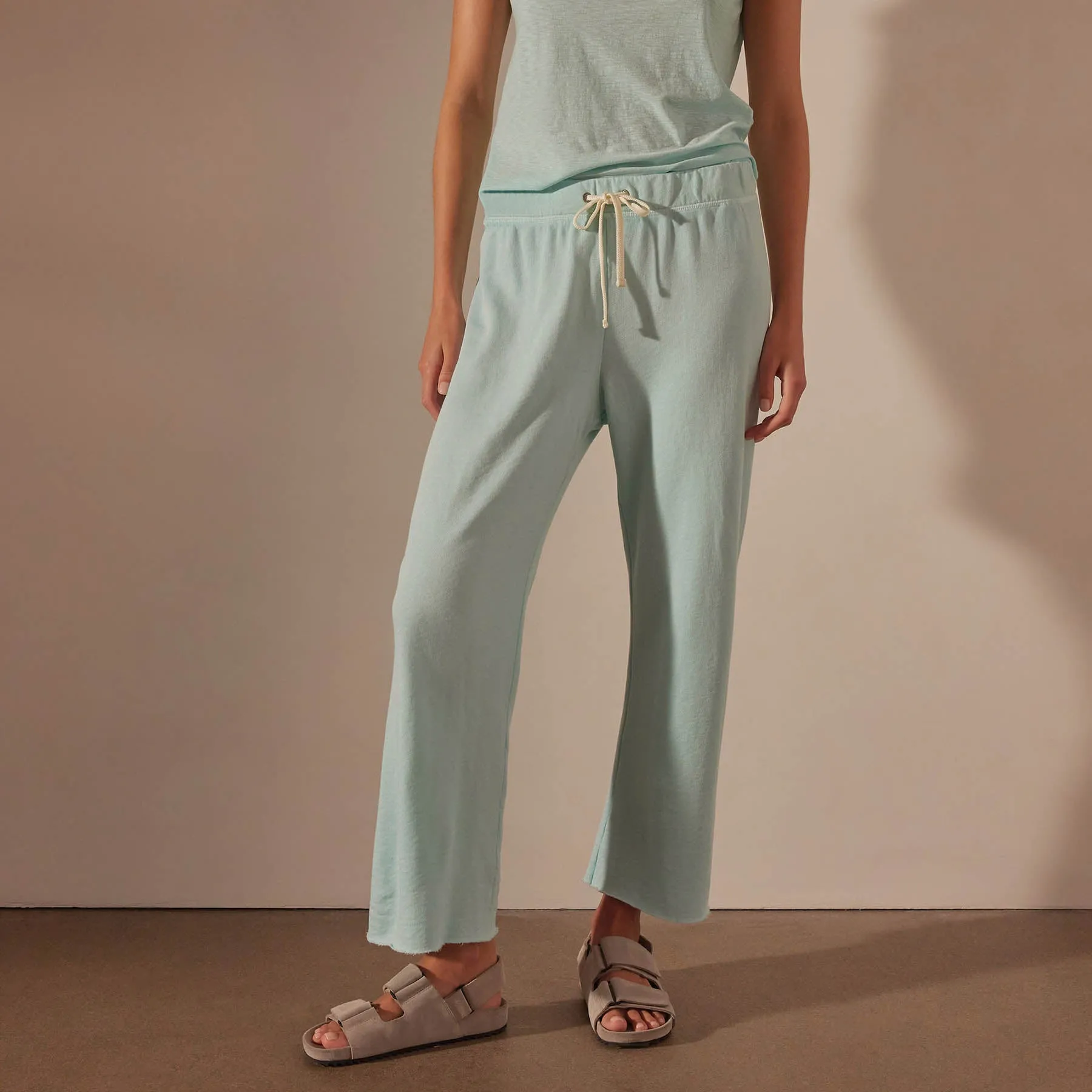 Vintage French Terry Cutoff Sweatpant - Taffy Pigment