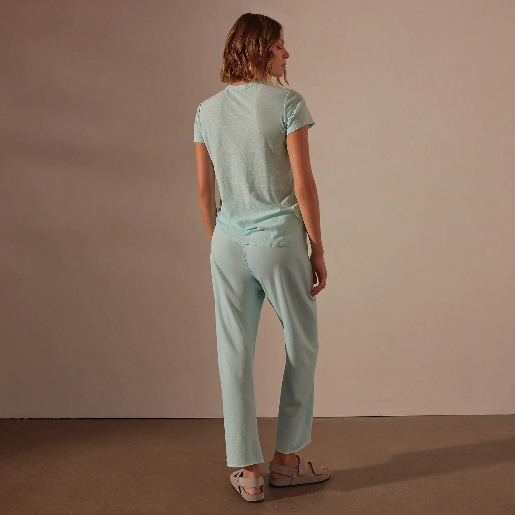 Vintage French Terry Cutoff Sweatpant - Taffy Pigment