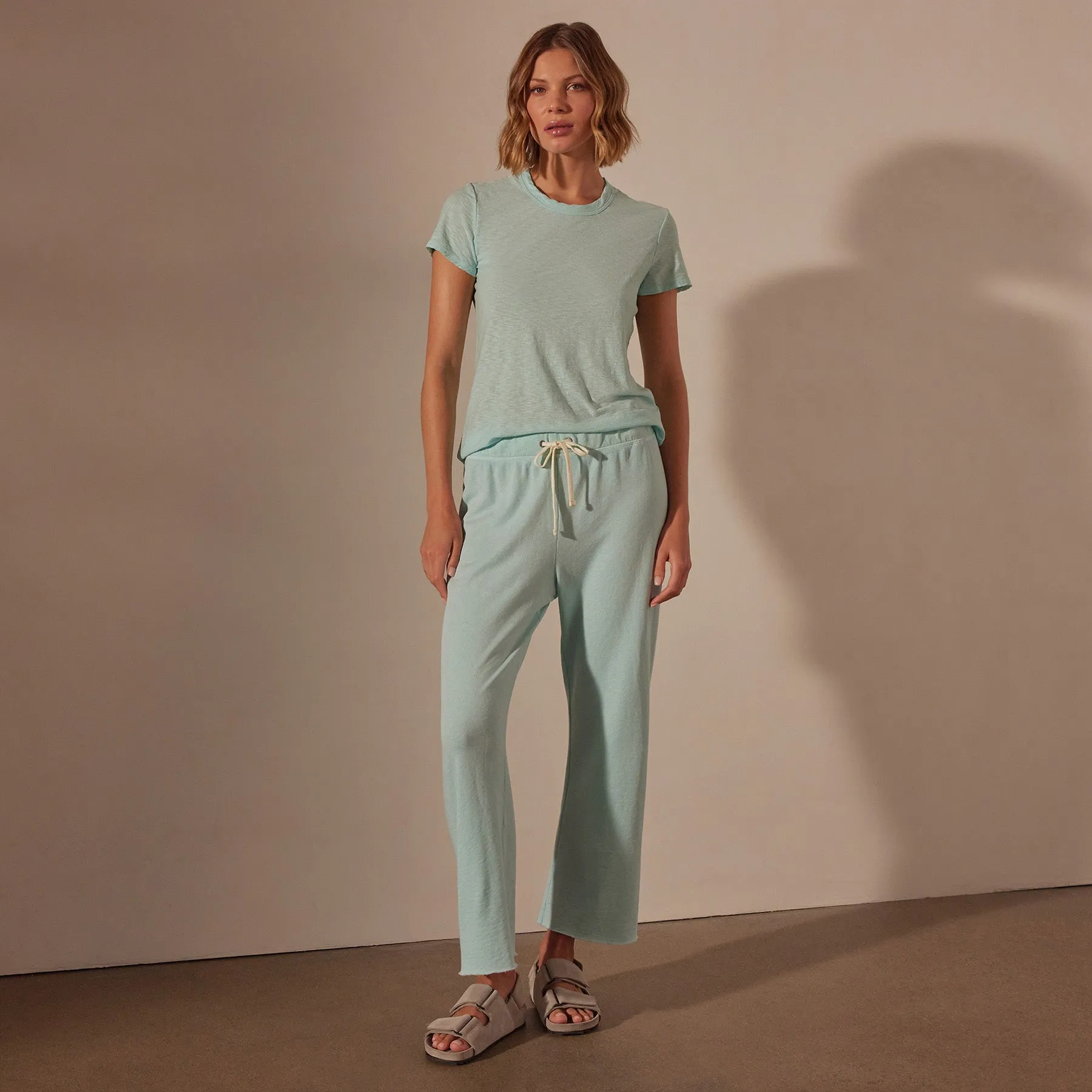 Vintage French Terry Cutoff Sweatpant - Taffy Pigment