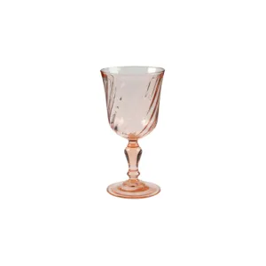 Vintage Rosaline Pink Water Goblets