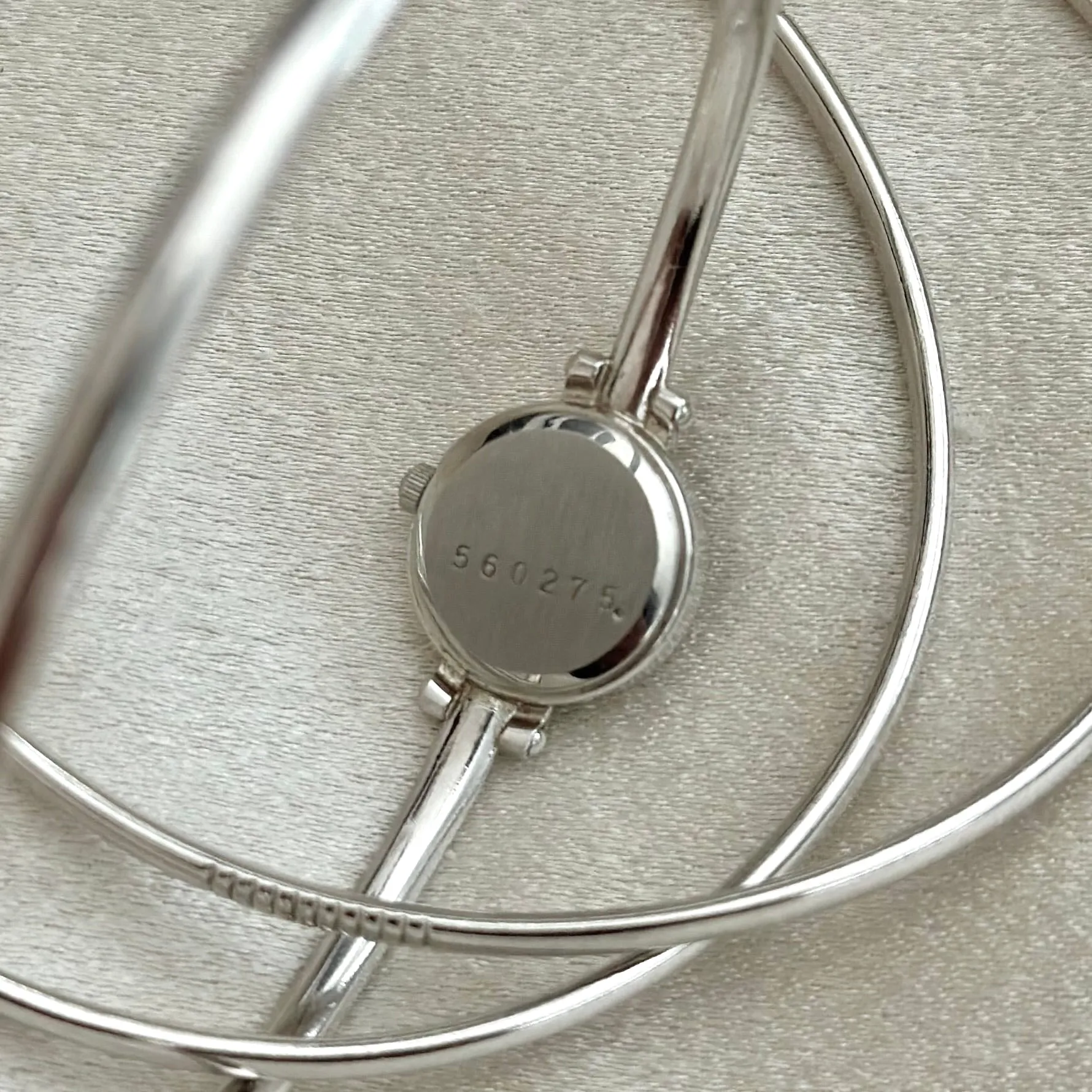 VINTAGE SILVER DAINTY BANGLE WATCH