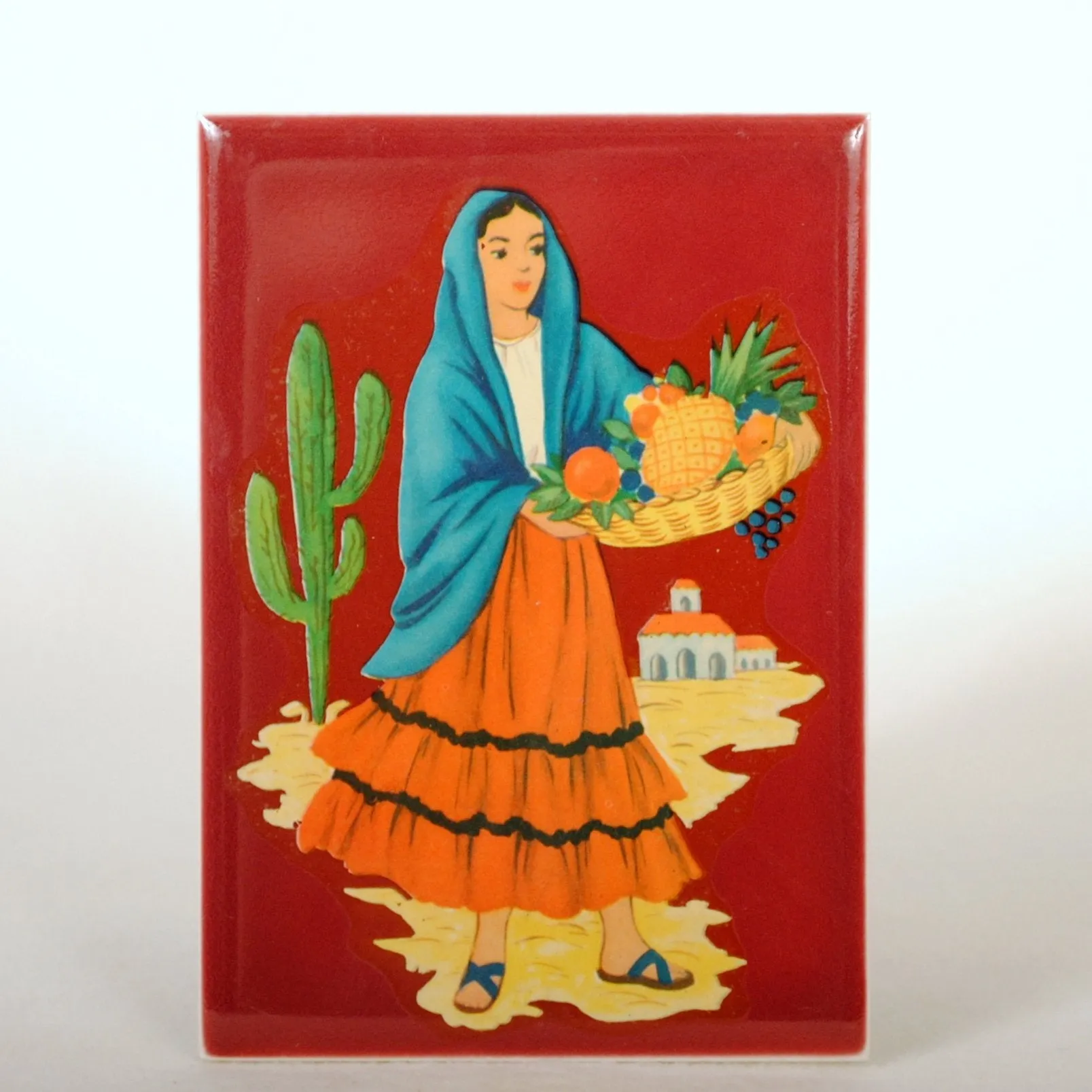 Vintage Tiles with Mexican Decals