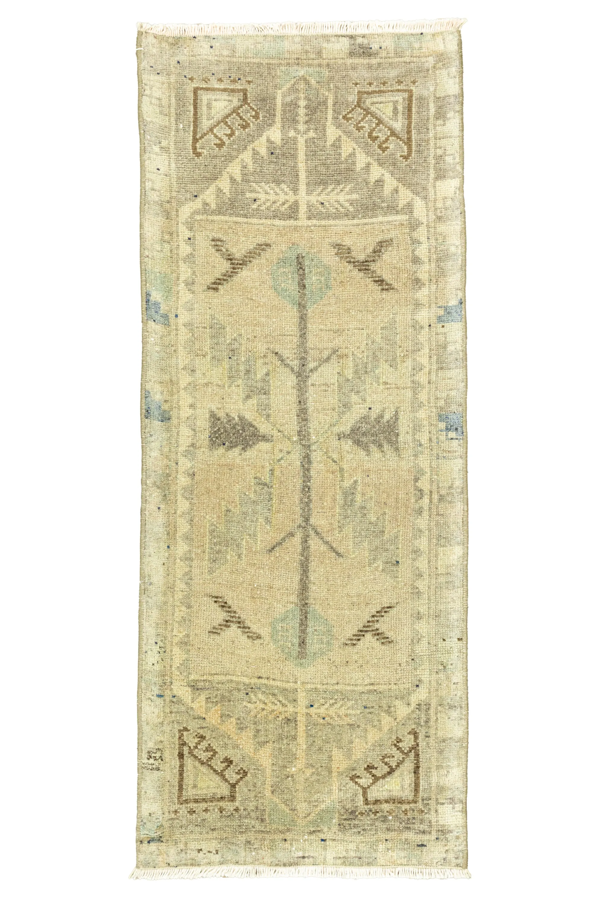 Vintage Turkish Mini Rug No. 664 | 1'6 x 3'11