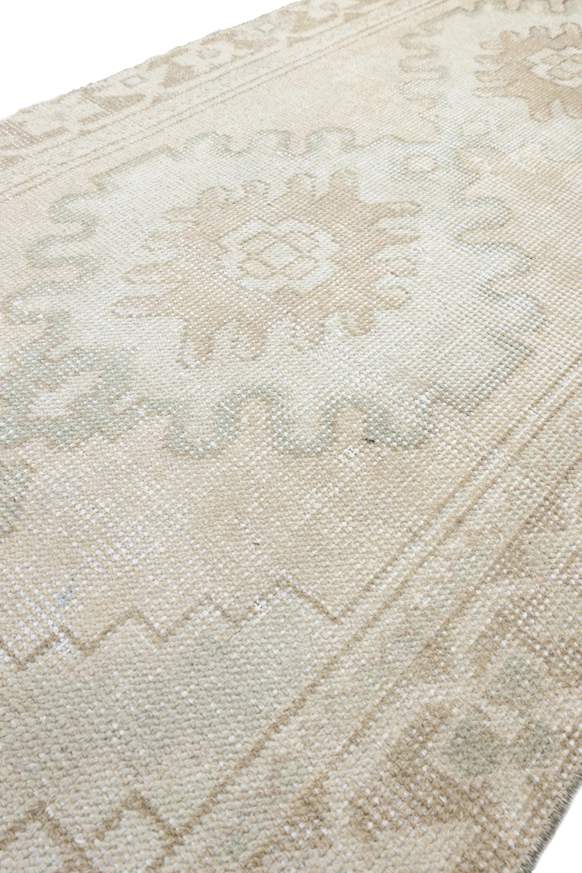 Vintage Turkish Oushak Runner Rug No. 327 | 2'6 X 9'6